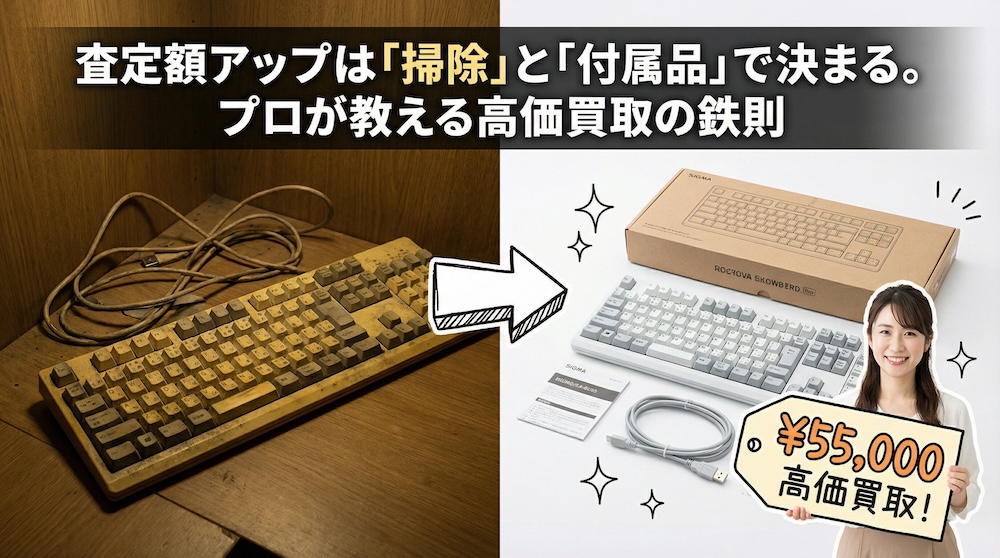 査定額アップは「掃除」と「付属品」で決まる。プロが教える高価買取の鉄則